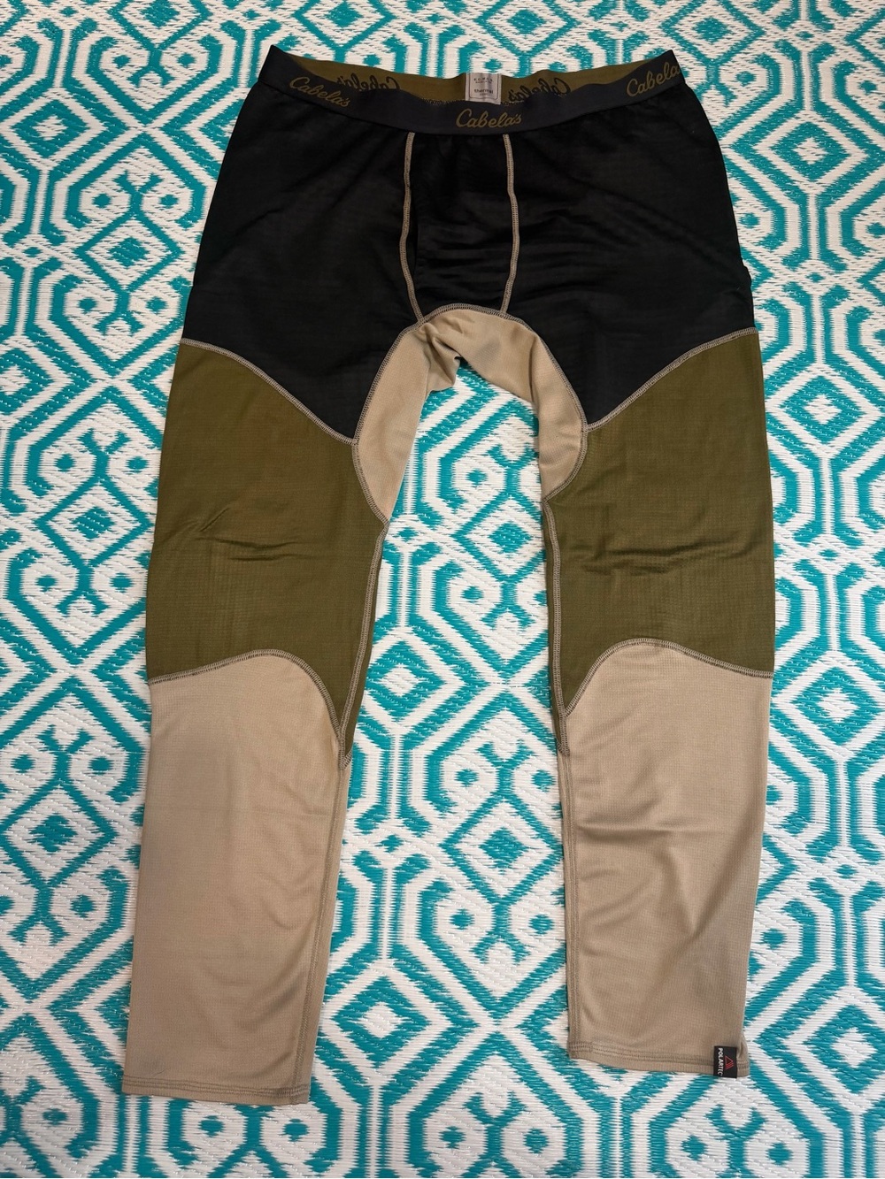 Cabela’s ECWCS Thermal Zone Baselayer Pants Men’s XL Tall Polartec Black Olive